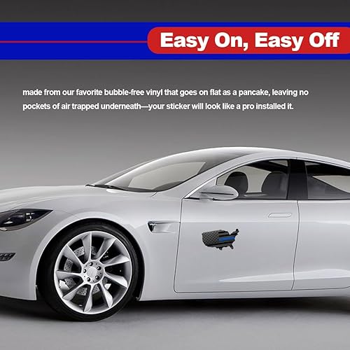 Miniatura 5 de Emblema de guardabarros de metal de Estados Unidos de 6.8 x 4 pulgadas, calcomanías 3D de automóvil de Estados Unidos, insignias de bandera de mapa