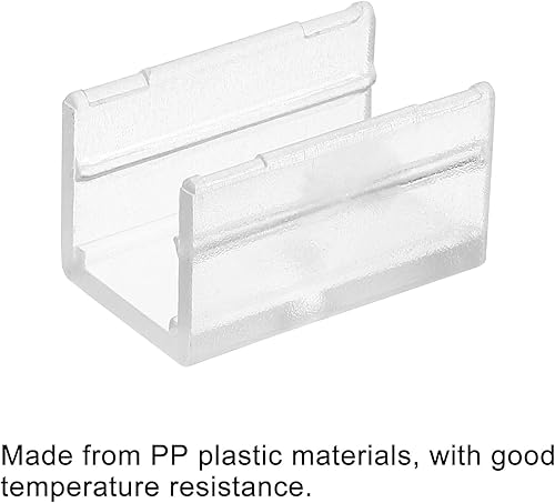 Miniatura 9 de MECCANIXITY Clips de montaje para luces de cuerda, accesorios de soporte de montaje de canal de pared para tira de neón LED de 0.315 in,