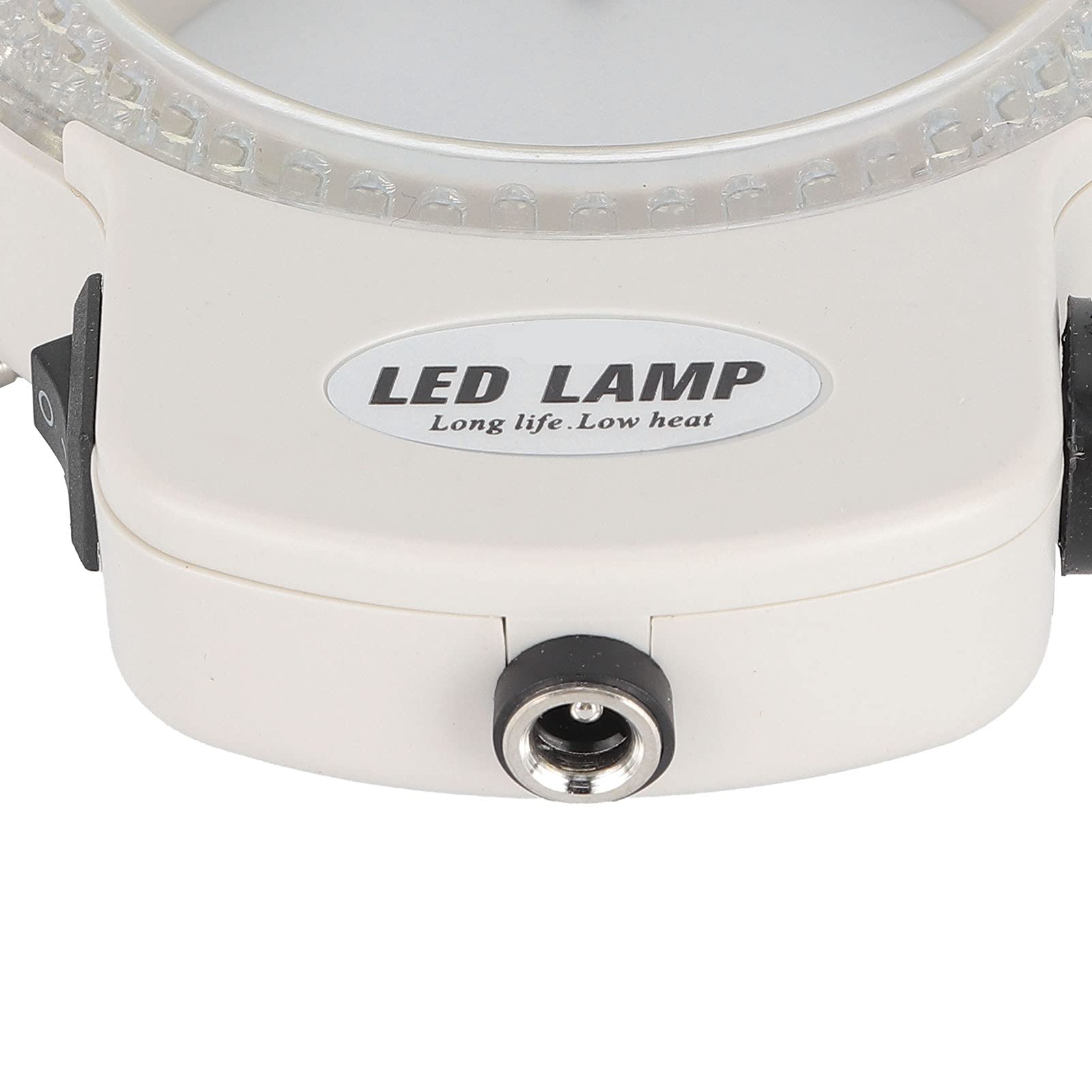Microscopio de Luz LED Microscopio de Luz LED Fuente de Luz Luz ABS Iluminación sin Sombras para Telescopios Estéreo Cámara de Microscopio Industrial (Enchufe europeo)