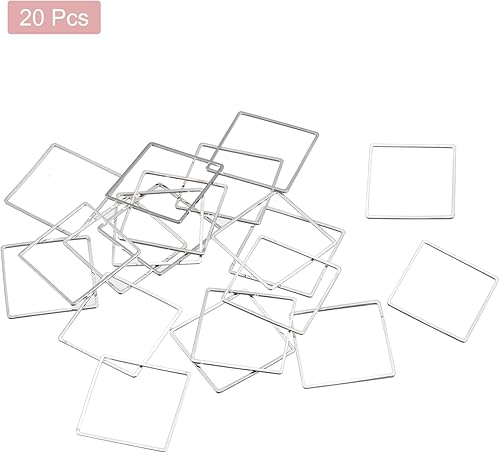 Miniatura 3 de MECCANIXITY Eslabón de aro cuadrado que rebordea, anillo hueco geométrico de la vinculación para la fabricación de