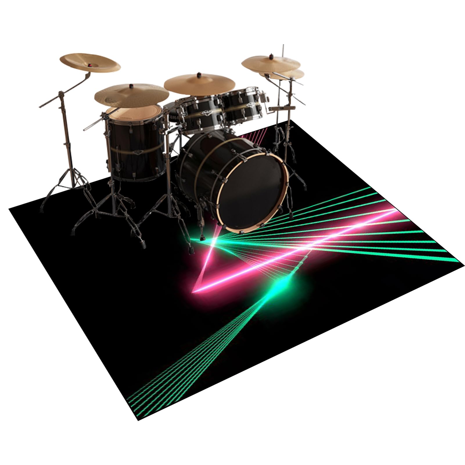 Mata ochronna do akcesoriów perkusyjnych elektroniczna mata perkusyjna dźwiękoszczelna mata bębnowa mata akustyczna mata podłogowa do instrumentów muzycznych 160 x 140 cm
