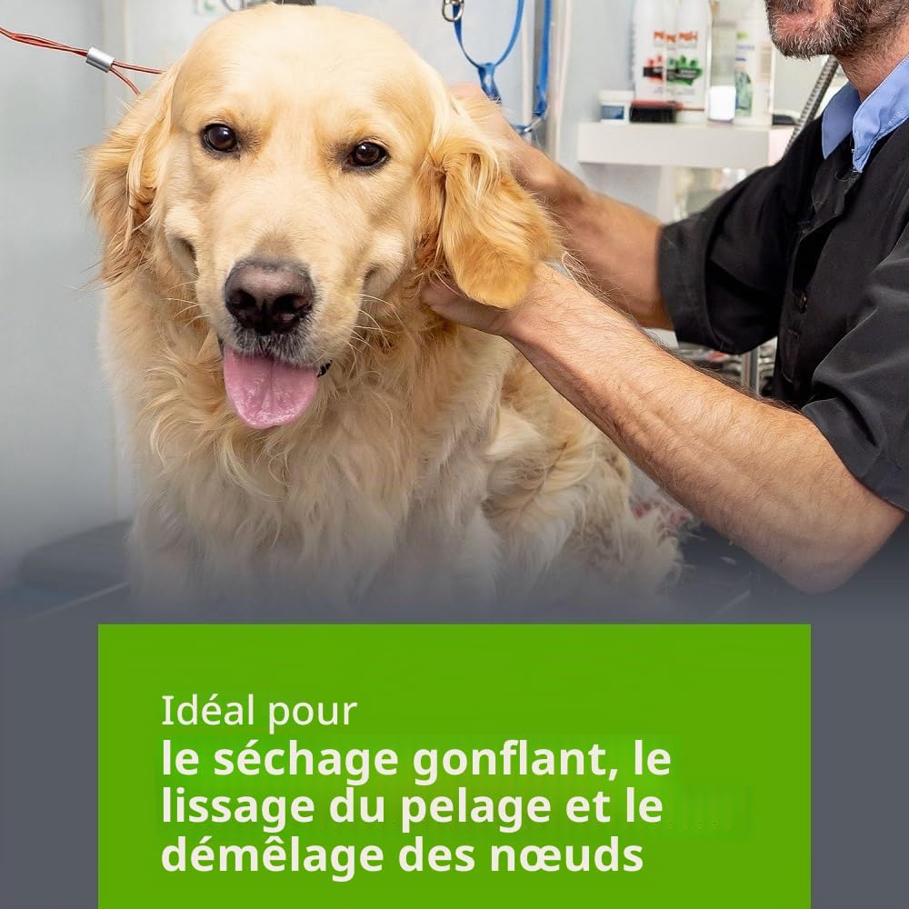 Show Tech Brosse de toilettage professionnelle pour chien et chat avec épingles extra longues et fermes