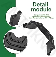 Vista 6 de 783-06424A-0637 - Cubierta de cinturón de cubierta negra compatible con MTD/Craftsman/Troy-Bilt/Husky cortacésped de 42 pulgadas y 46 pulgadas