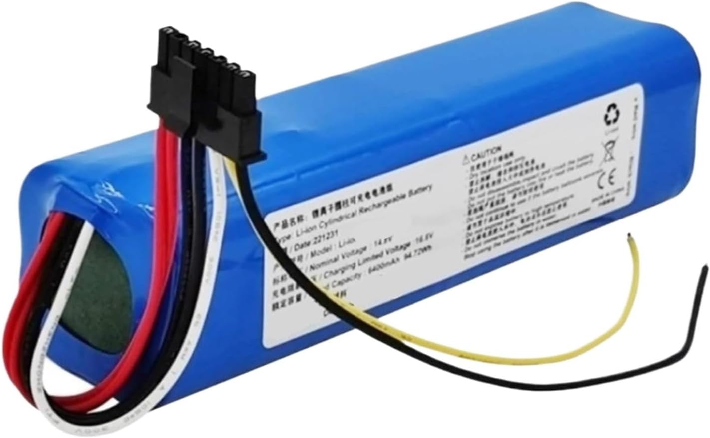 14.4V 5600mAh Battery Replacement，Compatible For CECOTEC，Compatible For Conga，49CE5402 6490 7090 Robot Vacuum Cleaner Li-ion Battery