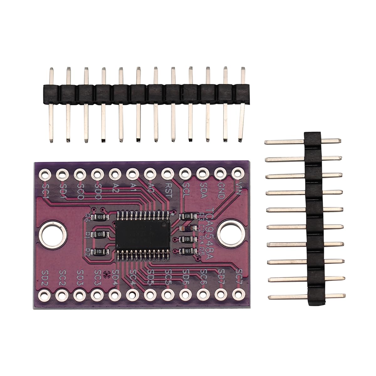 TCA9548A I2C IIC Modulo scheda breakout multiplexer Scheda di sviluppo espansione 8 canali Scheda di espansione per Arduino (2 pezzi)