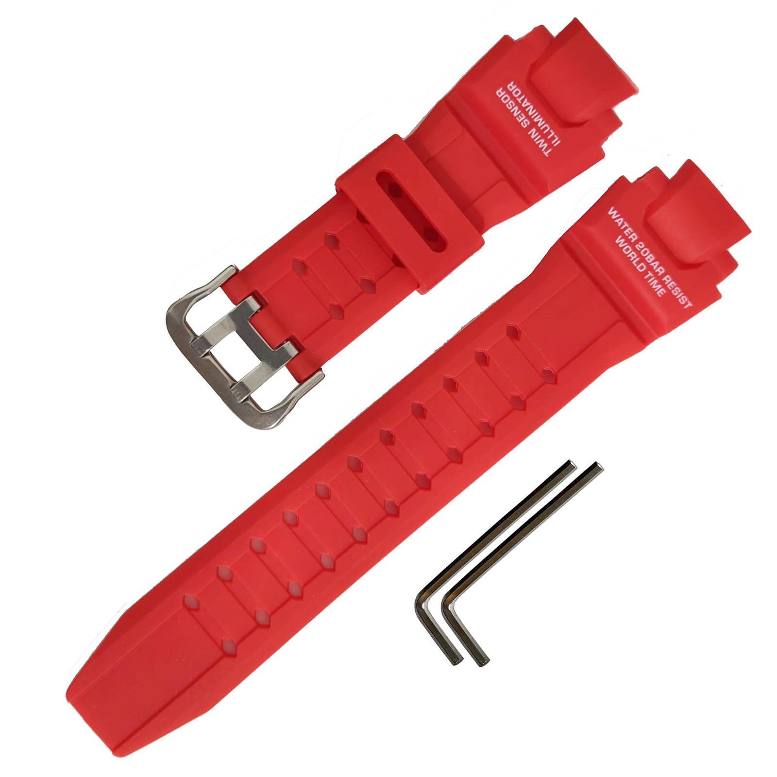 RihahisyResin Watch Band Replacement for Casio for G-Shock GA-1000 GA-1100 GW-A1000 GW-A1100 GW-4000 G-1400 Men' Sports Waterproof Black Bracelet