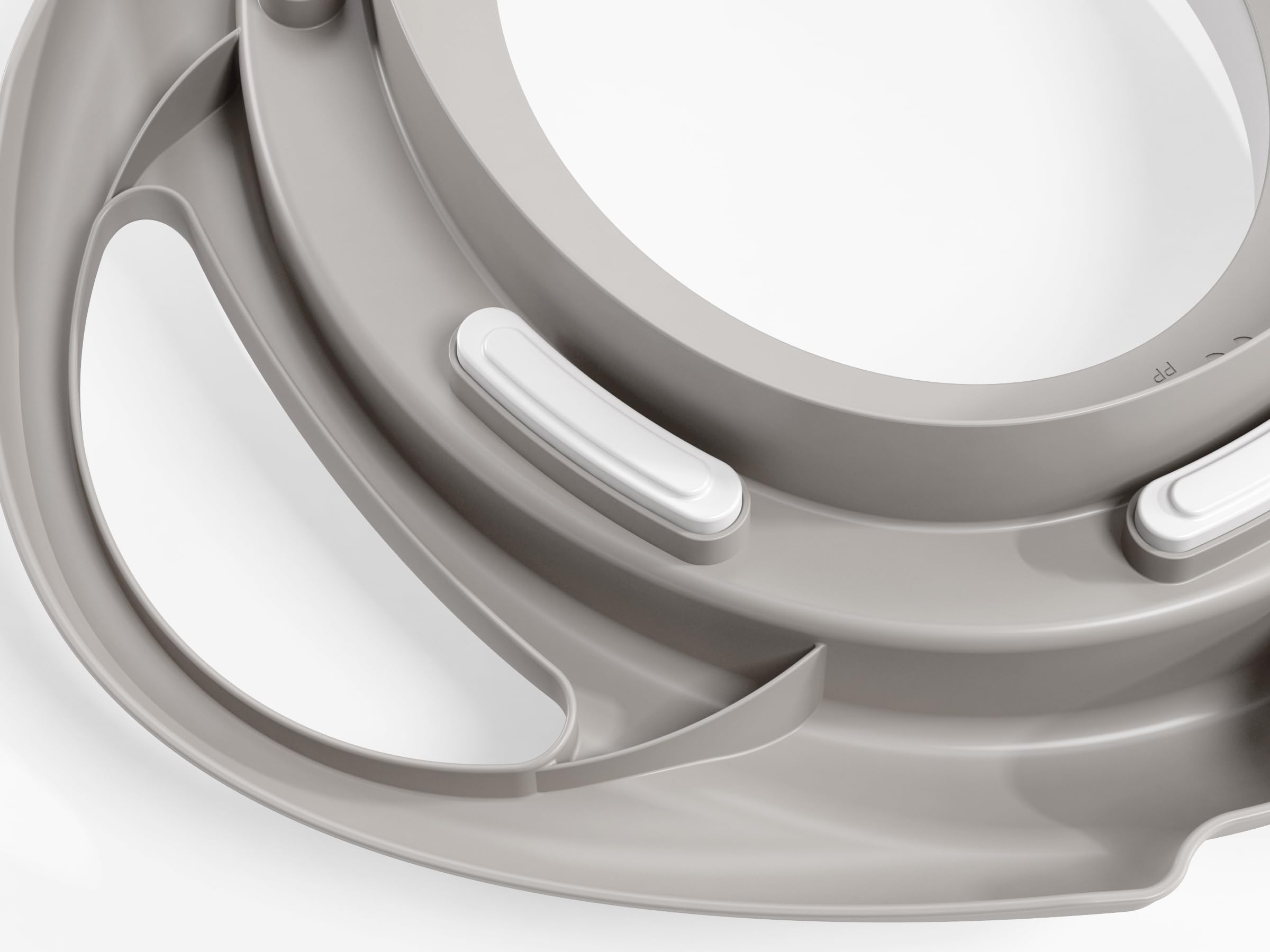 OKBABY Pinguo Soft Riduttore per WC con Morbida Seduta Imbottita, Grigio