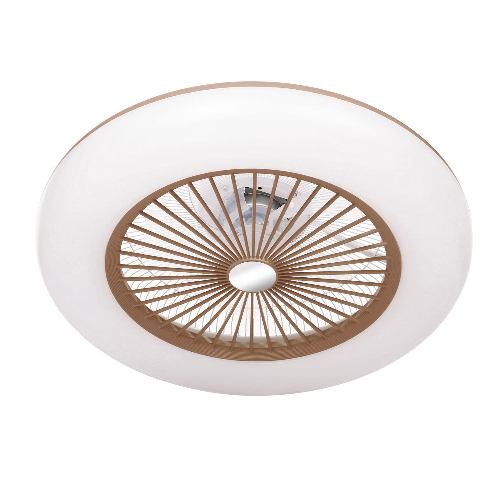 KOCANRemote Controller for Fan Lamp,Ceiling Fan with Lighting LED Light Adjustable Wind Speed with Remote Control Without Battery 36W Modern LED Ceiling Light for Bedroom Living Room Dining Room