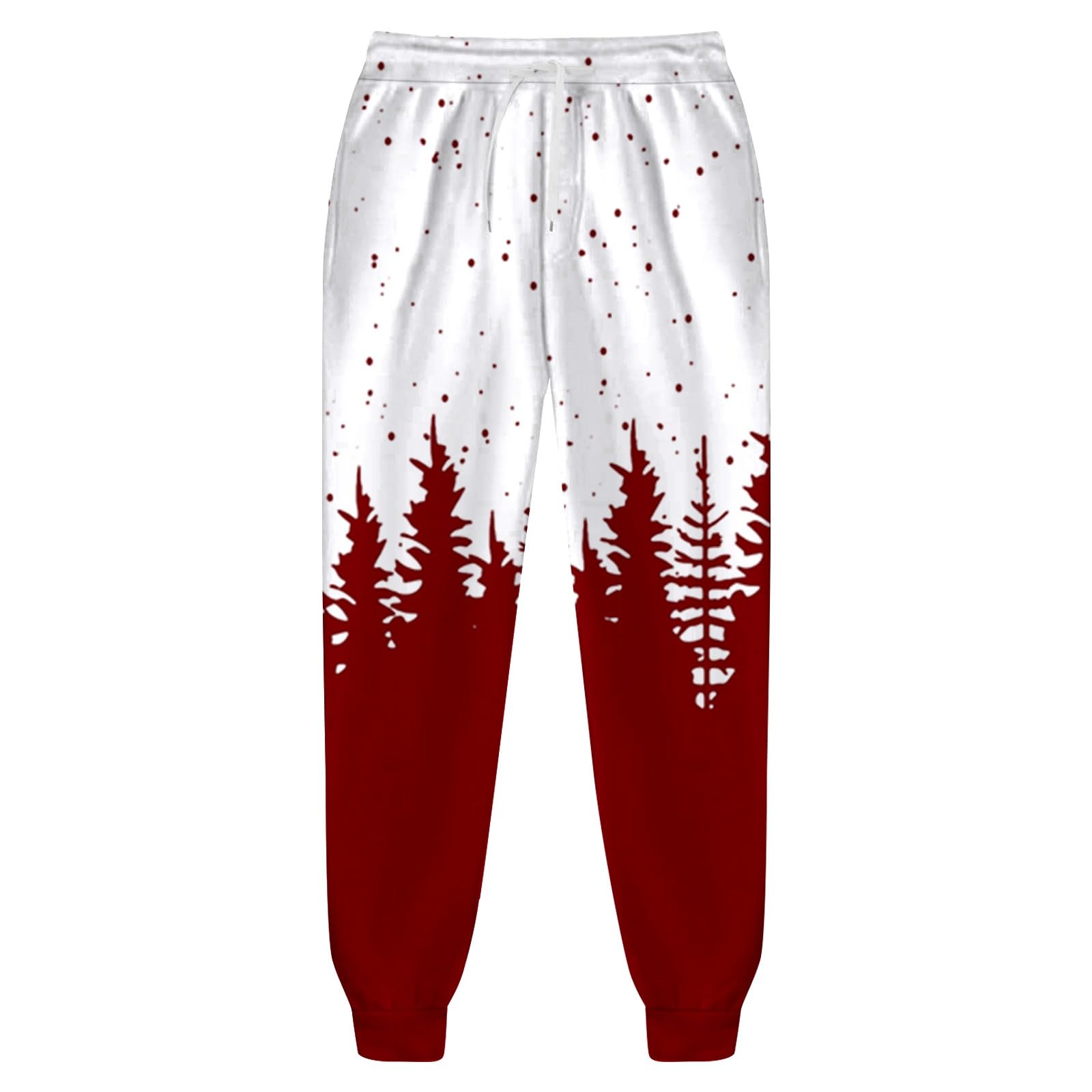 Męski 2-częściowy zestaw bożonarodzeniowy śmieszne choinki renifer oversize dres z długim rękawem bluza z kapturem i spodnie sportowe zestawy do biegania odzież sportowa