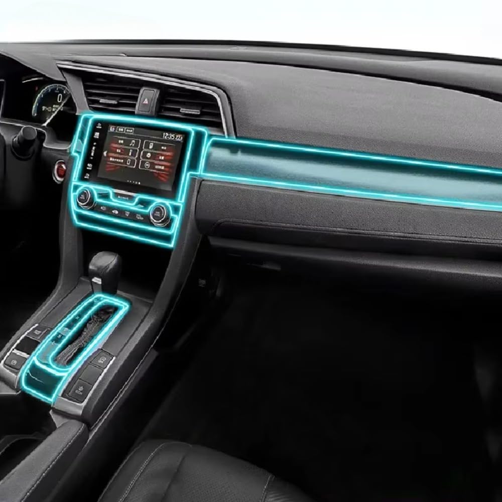 Película TPU Honda Civic 2016-2020 RHD Estilo A protectora transparente 8