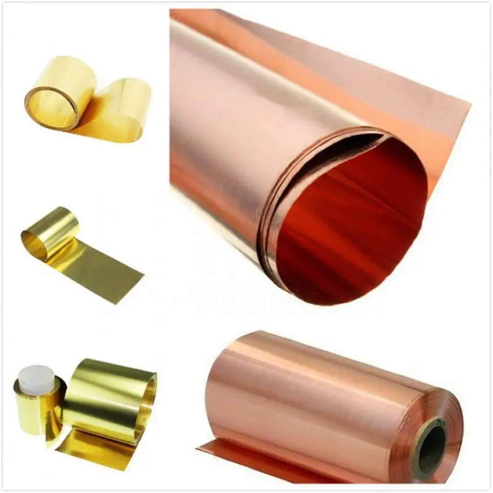 1Meter Copper Skin Pure Copper Cu Metal Sheet Foil Plate H62 Brass Metal Sheet Foil Plate Strip 0.1mm-0.6mm(0.08x100x1000mm)