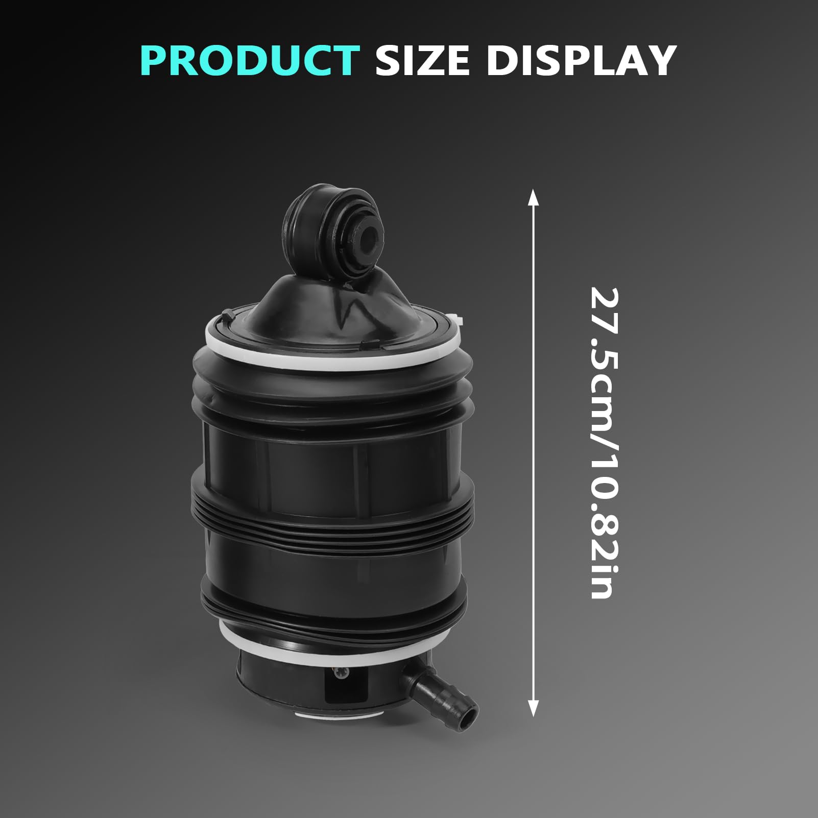Suspension pneumatique compatible avec Mercedes-Benz W211 2002-2008 - Deux soufflets pneumatiques pour CLS C219 2004-2010 - Pour Classe E Modèle T S211 2003-2009 2113200725