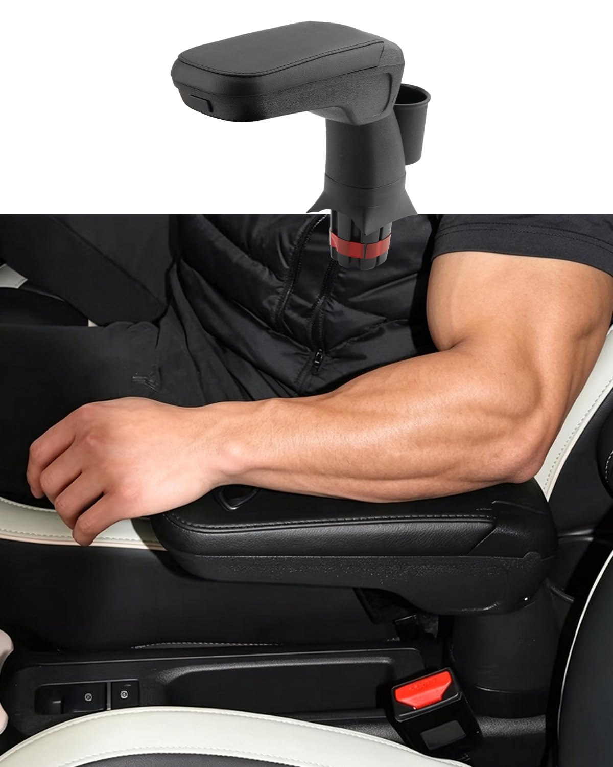 Compatibile con Leapmotor T03 EV 2024 2025 2026 Scatola portaoggetti per console centrale, per accessori Leapmotor T03 EV, bracciolo, vano portaoggetti, organizer, vassoio con tappetino