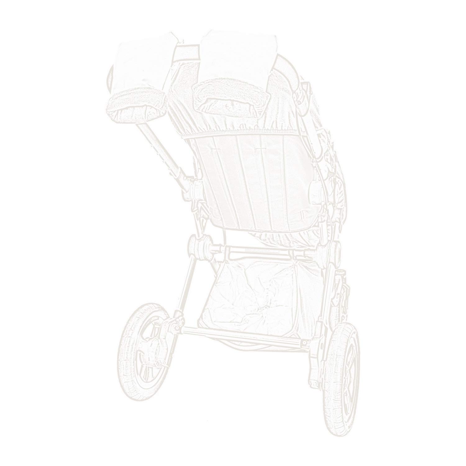 Manoplas Carrito Bebé Rosy Fuentes- Con Forro Polar Interior - Guantes para Carro Bebé - Tejido Suave y Agradable - Manoplas Carro Bebé Universales -Gris
