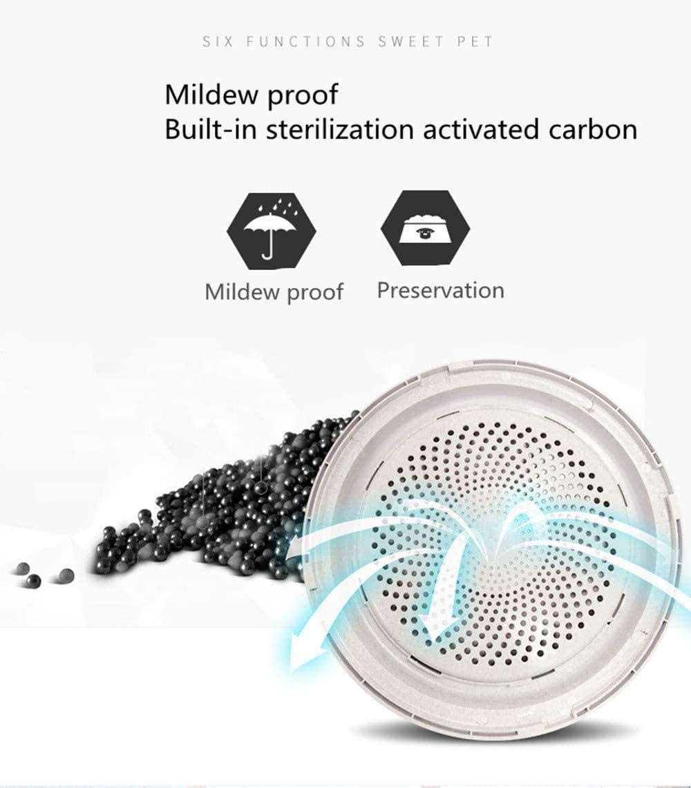 Alimentatore automatico di animali domestici Dispenser di alimenti umidi 4.L con timer Registrazione video HD 10s Telecamera per alimentazione remota per cane gatto Alimentazione a batteria / plug-in