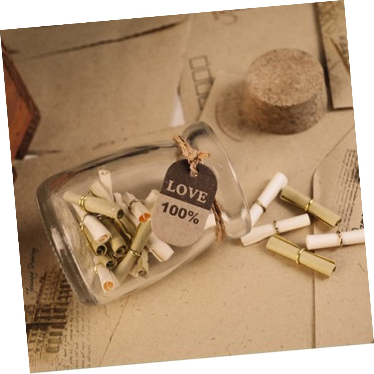 Cabilock Glas Gastgeschenkegläser 12 Stück 100ml mit Korkdeckeln | Etiketten und Schnur Enthalten, für Süßigkeiten und Gewürze, für Party und Kerzenherstellung