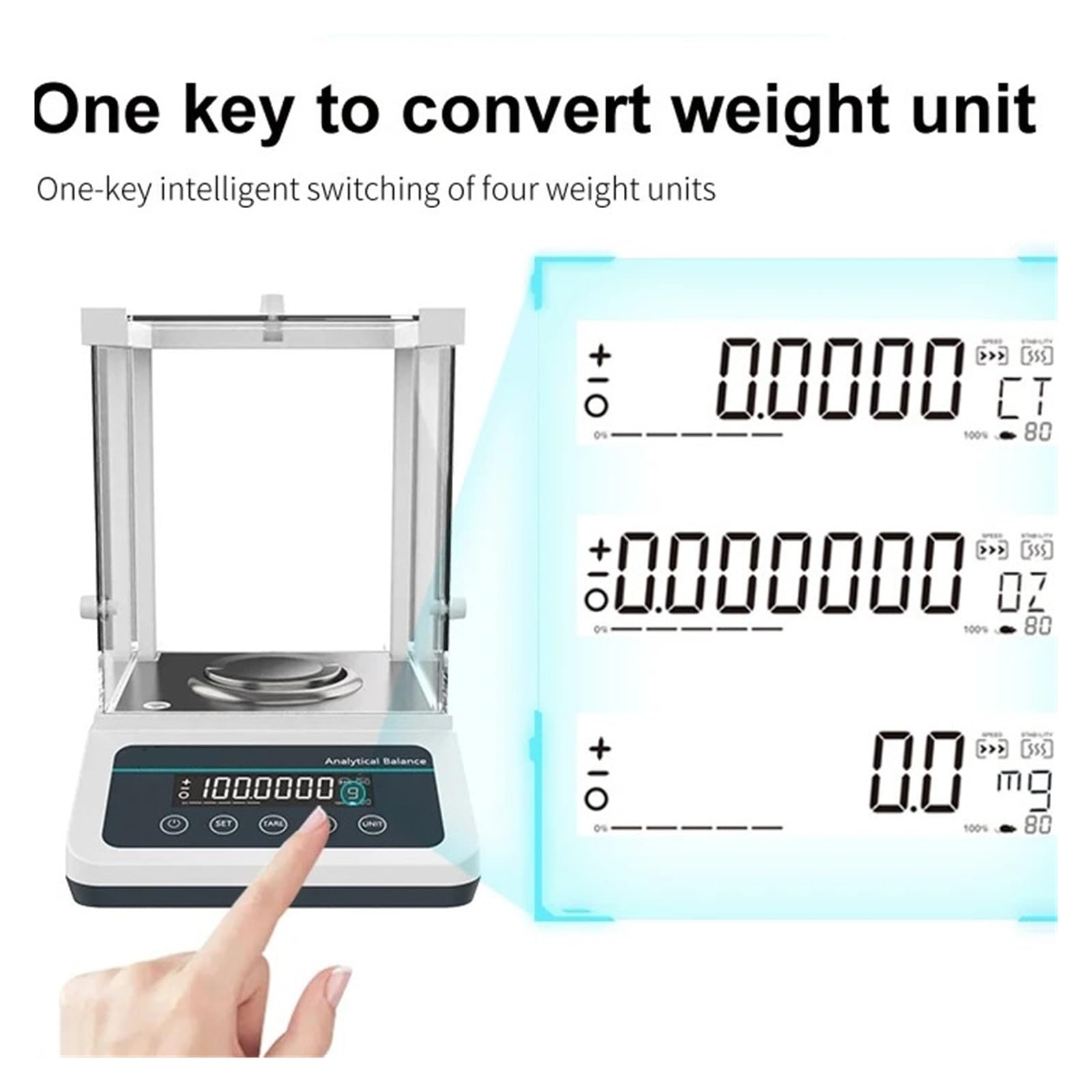 Básculas de laboratorio Balanza analítica Microbalanza digital Balanza electrónica de precisión 120 g 220 g Rango 0,0001 g Resolución Respuesta precisa(FA1204(120g 0.1mg))