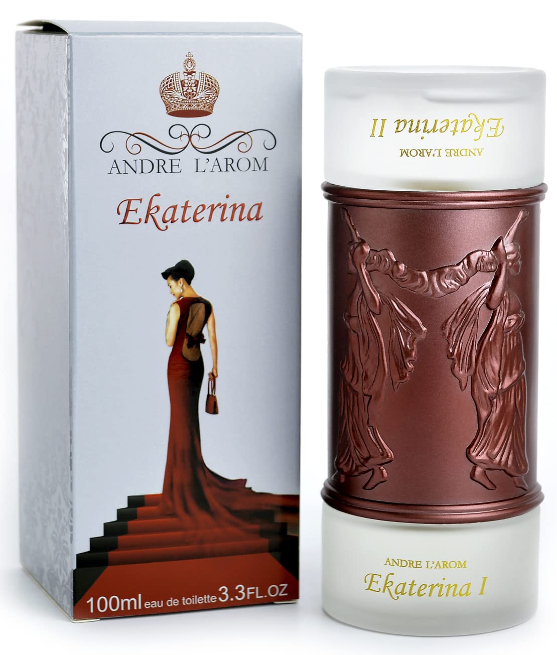 EKATERINA Eau de parfum made in France original for women - 3.3 fl. oz. / 100 ml - Fruity & Floral & Aquatic - designer perfume - from Grasse, Provence