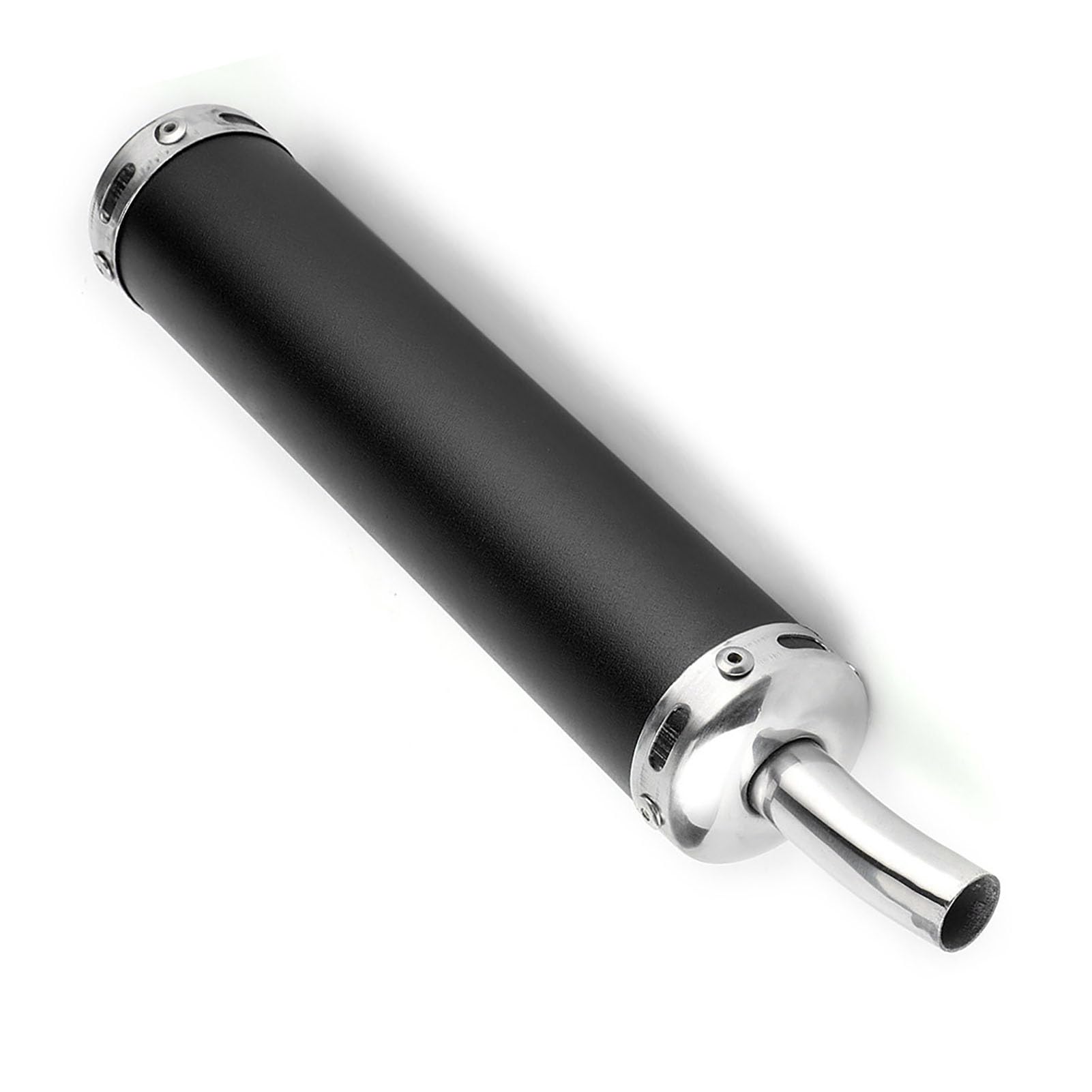 Qiilu silenziatore Tempi silenziatore Tempi Silenziatore di Scarico, silenziatore di Scarico in Acciaio Inossidabile Silenziatore 20 mm / 0,8 Pollici Parti modificate per Moto a 2