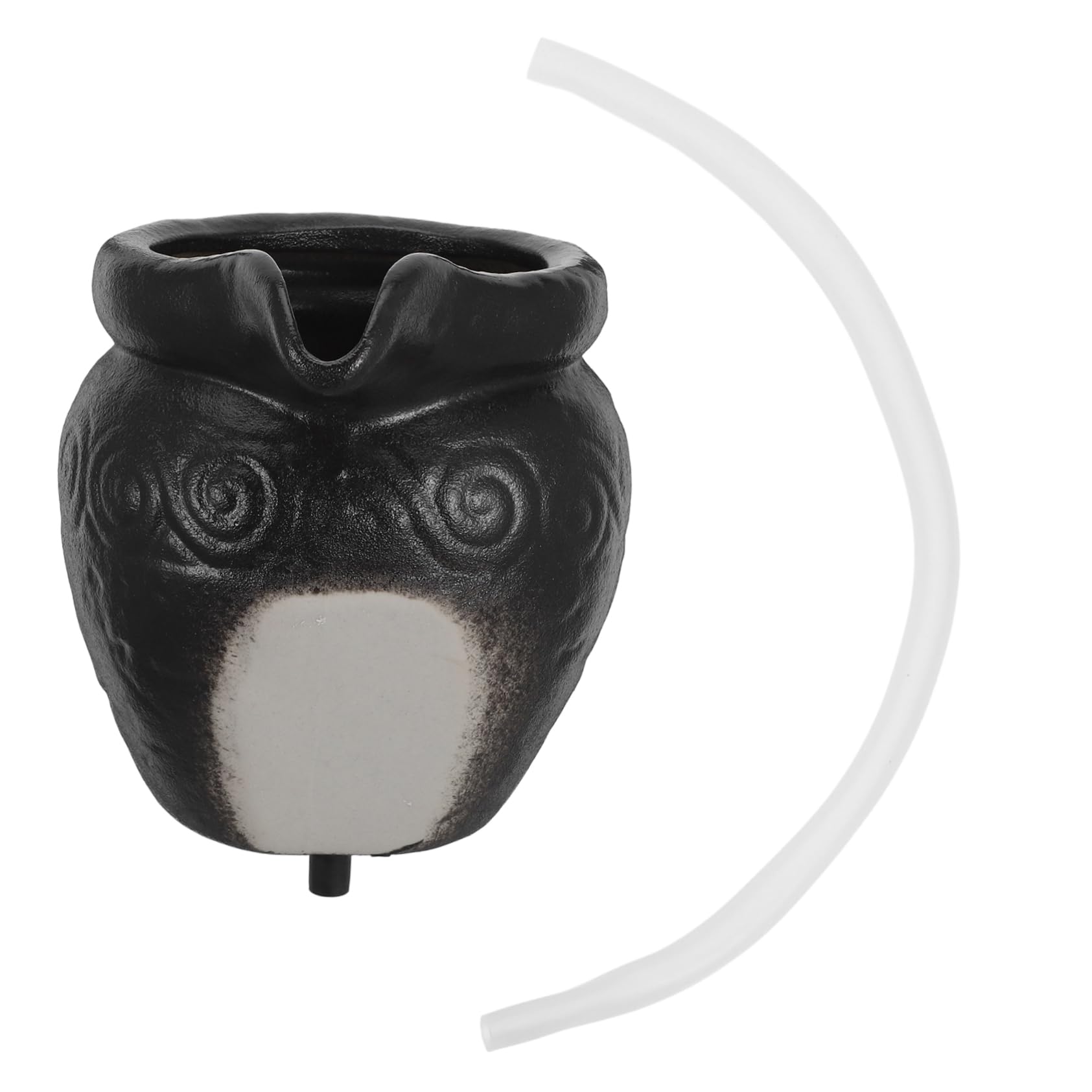 Unomor Garden Decor Ceramic Jar Water Feature Landscape Fountain Decor Decorative Jar Fountain for Backyard