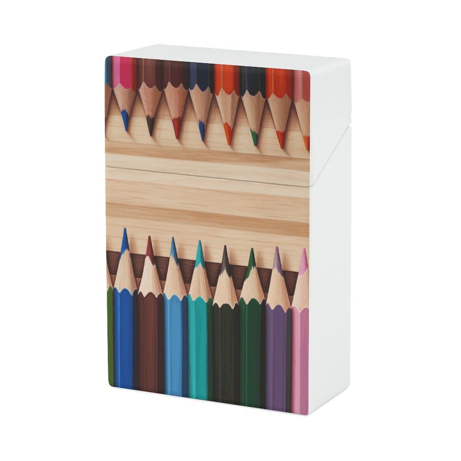 Amazon.com: Colored Pencils Cigarette Case Box King Size 85mm 20 Capacity  Lightweight & Waterproof Cigarettes Case for Men Women Push to Open Funny  Purse Cigarettes Holder, Cigarette Accessories : Health & Household