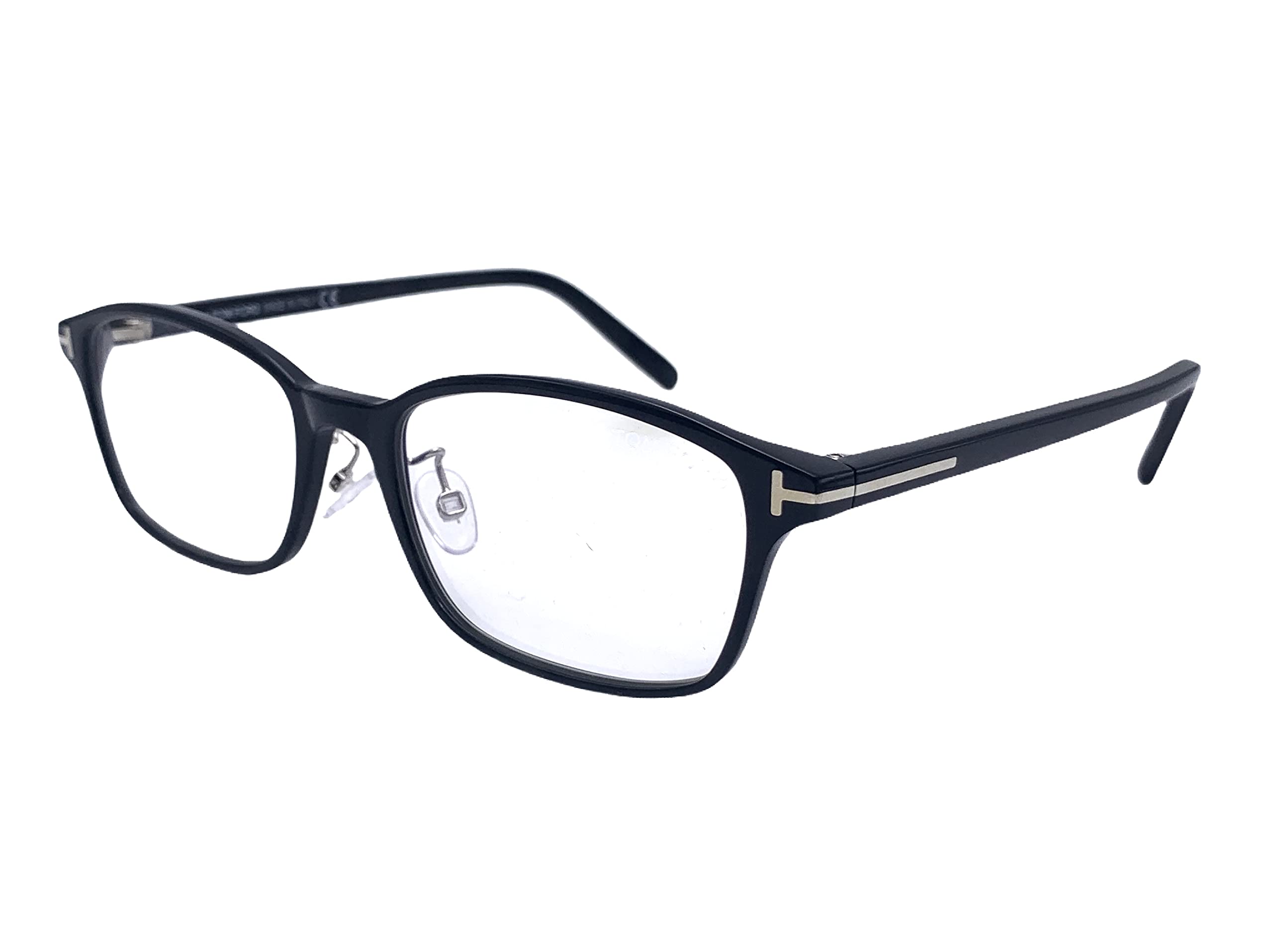 Eyeglasses Tom Ford FT 5647 -D-B Asian fit 001 Shiny Black/Blue Block Lenses