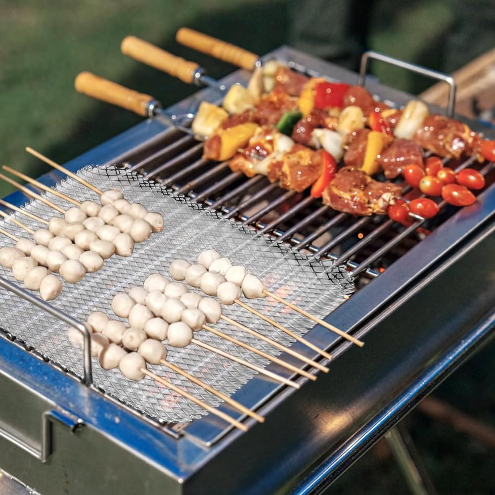 Grill Topper, Grill BBQ Jetable Grill Toppers, Paquet de 10 Grill Topper pour Grill Extérieur Jetable Grilling Liners