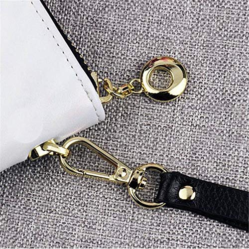 Personalized Photo Wallet Women Leather Wallet Clutch Wallet with Wristlet handbag best gift for women(Black Double Side)3