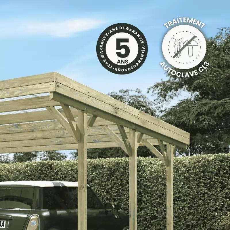 Carport Jean - double - 30,9m² - Cerland