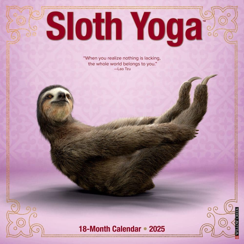 Sloth Yoga 2025 Wall