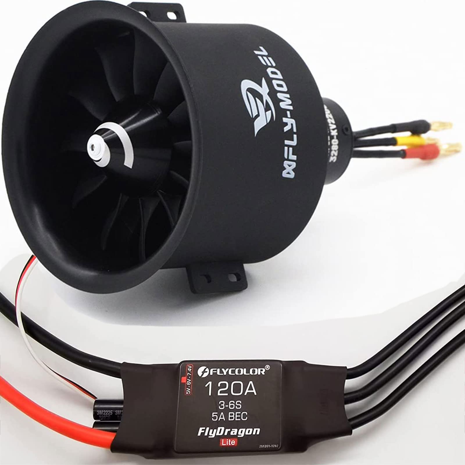Amazon.com: ZKSJ EDF 80mm 2200KV Remote Control Jet 12 Blade Fan