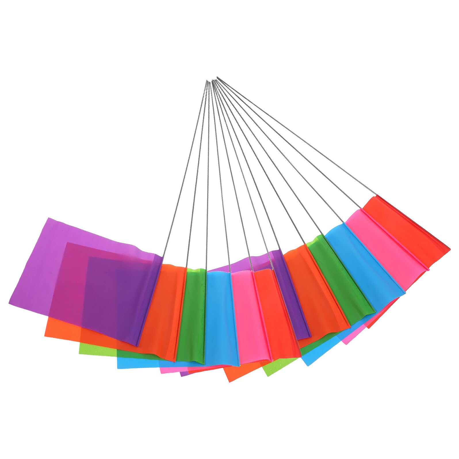 Levemolo 120 Szt. Sztuk Kolorowych Flag Do Znakowania Trawnika Wielofunkcyjne Markery Ogrodowe Do Nawadniania Pomiarów i Szkolenia Zwierząt Wytrzymałe i Łatwe Użyciu Ogrodnictwie i