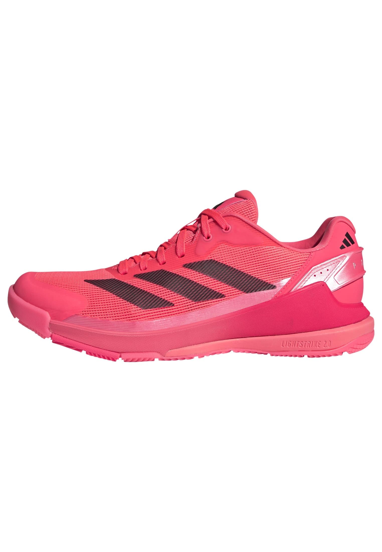 adidas Men's Crazyquick Lightstrike Padel Shoes, Solar Turbo/core Black/Lucid red, 9.5 UK