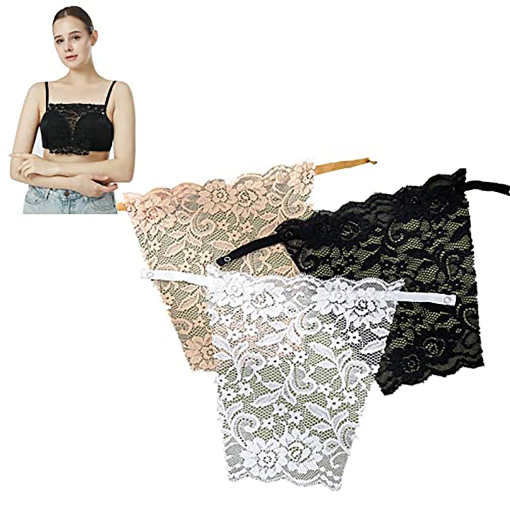 Zibuyu® 3 Pack Lace Modesty Panels for Women Cleavage