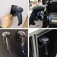 Vista 6 de Soporte Universal para Escáner, Soporte para Escáner de Código de Barras, Soporte de Pared para Lector de Código de Barras Compatible con Zebra