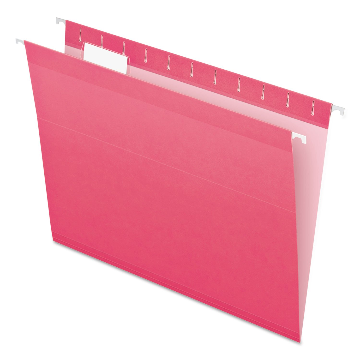 Reforzada carpetas colgantes, 1/5 Tab, carta, Rosa, 25/caja