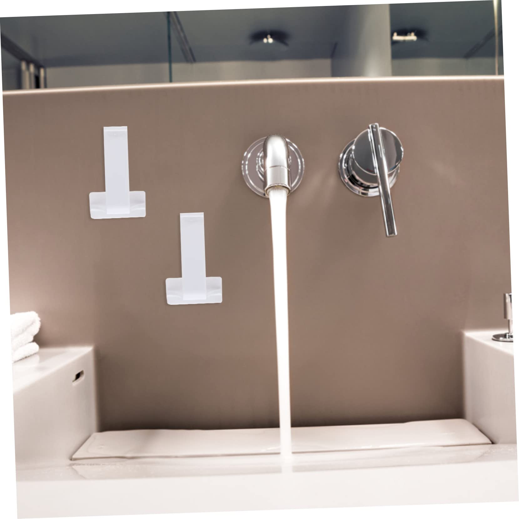 HOMOCONO 2pcs Pegboard Paper Towel Holder Pegboard Accessories Pegboard Hangers Cup Holders for Bathrooms Pegboard Cup Hook Rack Pegboard Holder Pegboard Tool Holders Brackets for Abs White