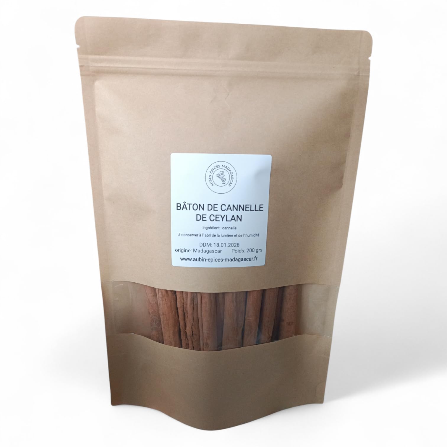 Bâton de Cannelle de Ceylan - 200 grs - Madagascar - Cannelle Vraie (Cinnamomum Verum) - Épices Naturelle Prémium - Arôme Doux pour Infusion, Cuisine et Pâtisserie
