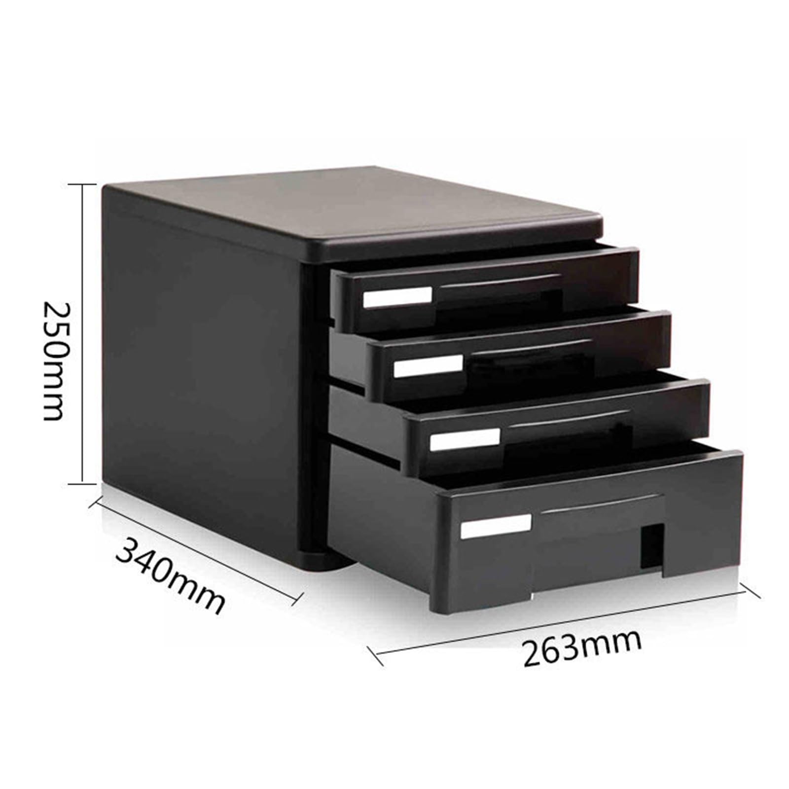 Schreibtisch-Aktenschrank Mit 4 Schubladen – Platzsparend, Sicher, Keine Montage Erforderlich – Ideal Für Die Organisation Im Homeoffice