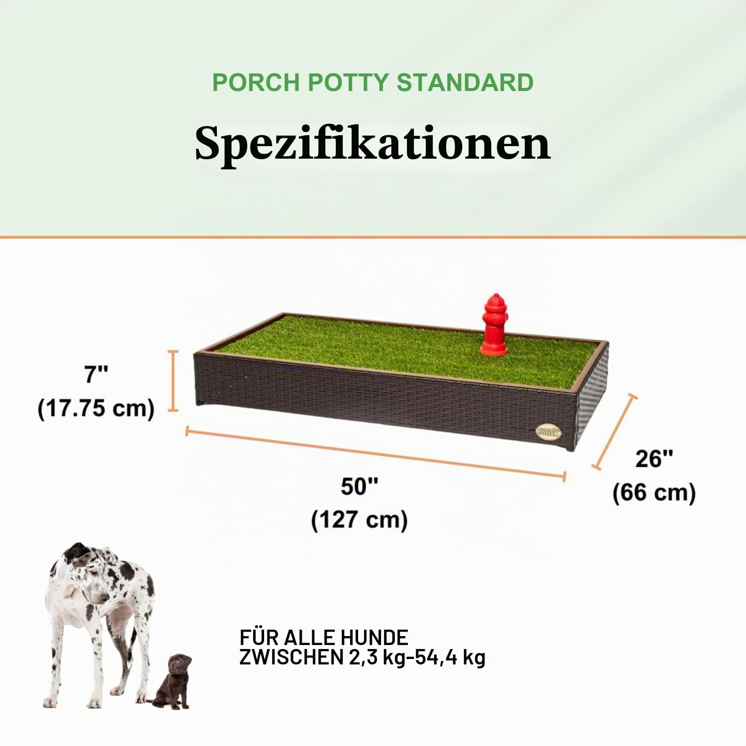 Porch Potty Standard: Nr. 1 Grasstreu für Hunde