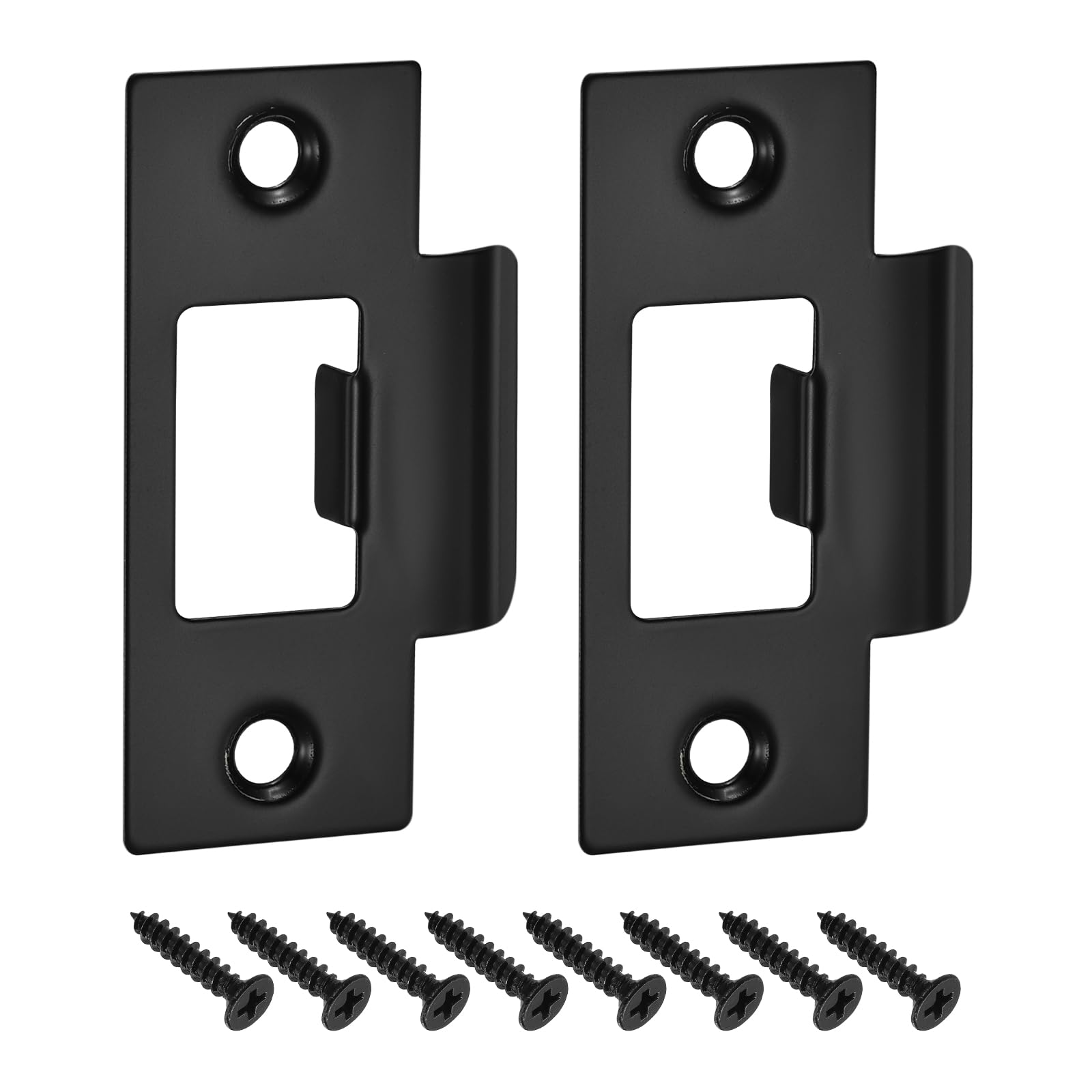 Gâche en acier inoxydable 201 uxcell 70mm x 40mm noir pour gâche de porte