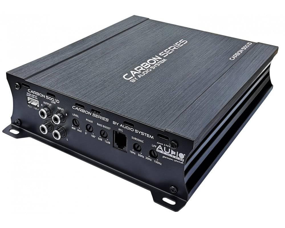 Audio System CARBON 500.1 D Mono 1 Kanal Digitaler Mono-Verstärker 500 Watt RMS