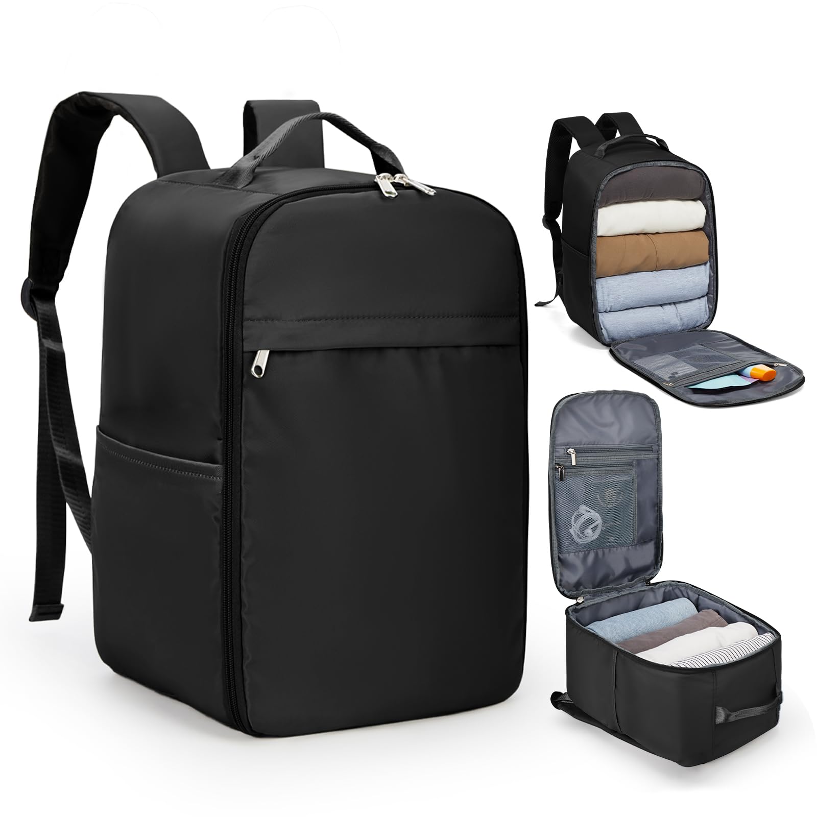 SZLX Zaino Ryanair 40x20x25 e 45x36x20 - Bagaglio a Mano Donna e Uomo, Borsa da Cabina Impermeabile per Laptop 14 Pollici, Zaino da Viaggio