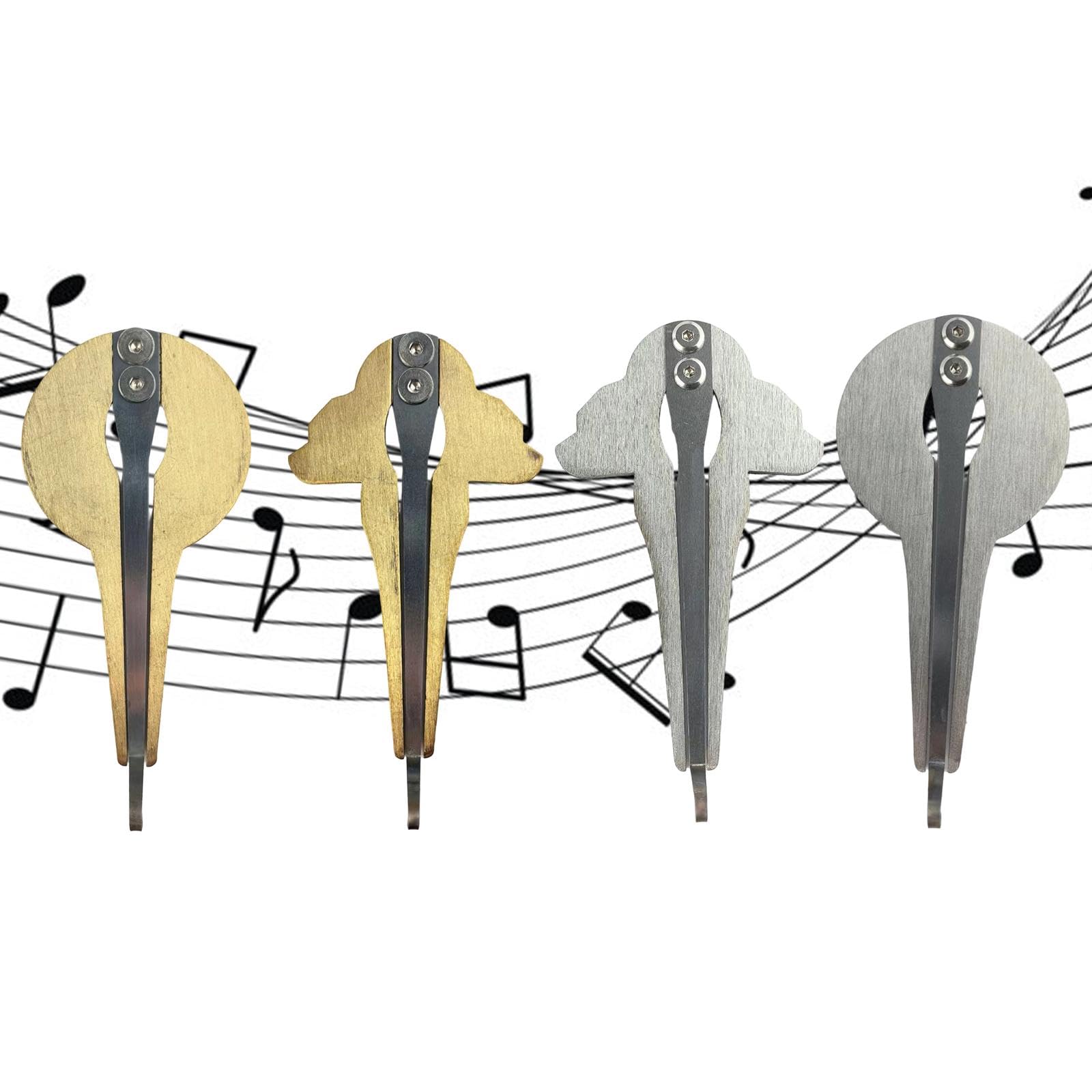 4 Teilige Maultrommel, Mongolisch Russisch, Kompaktes Musikinstrument für Anfänger
