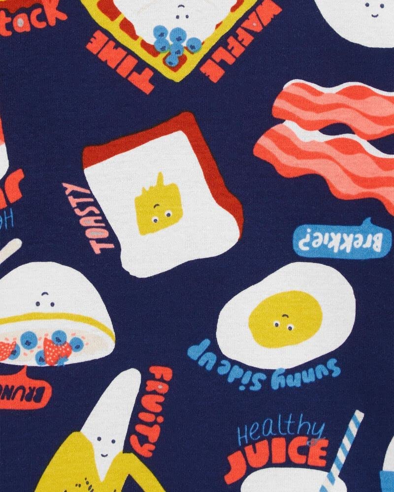 Carter's Boy’s 4-Piece Snug Fit Cotton PJs (3T, Cerealsly Cool)