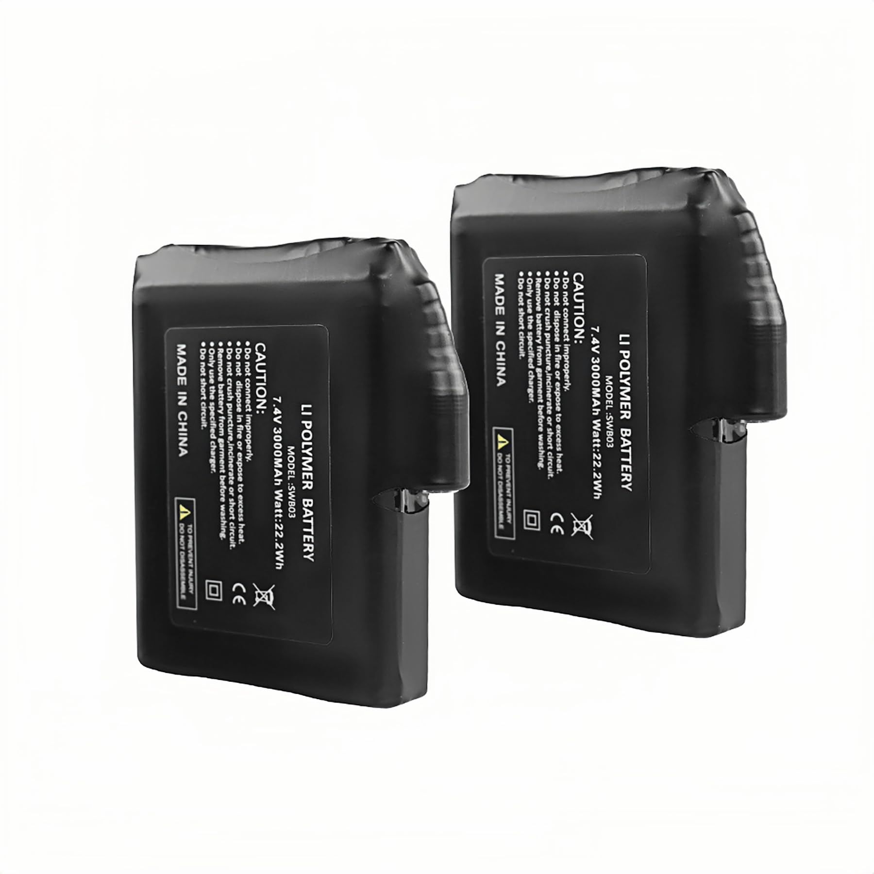 SAVIOR HEAT 7.4V 2200mAh/3000mAh Li-Polymer Rechargeable Batteries for Battery Heated Glo…
