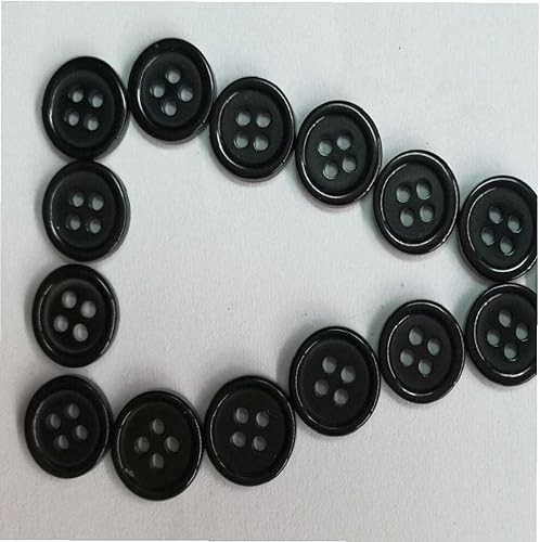 Miniatura 6 de 100 botones redondos de resina simples y pequeños botones de costura para álbumes de recortes decorativos, accesorios de ropa, 4 agujeros de 0.394in