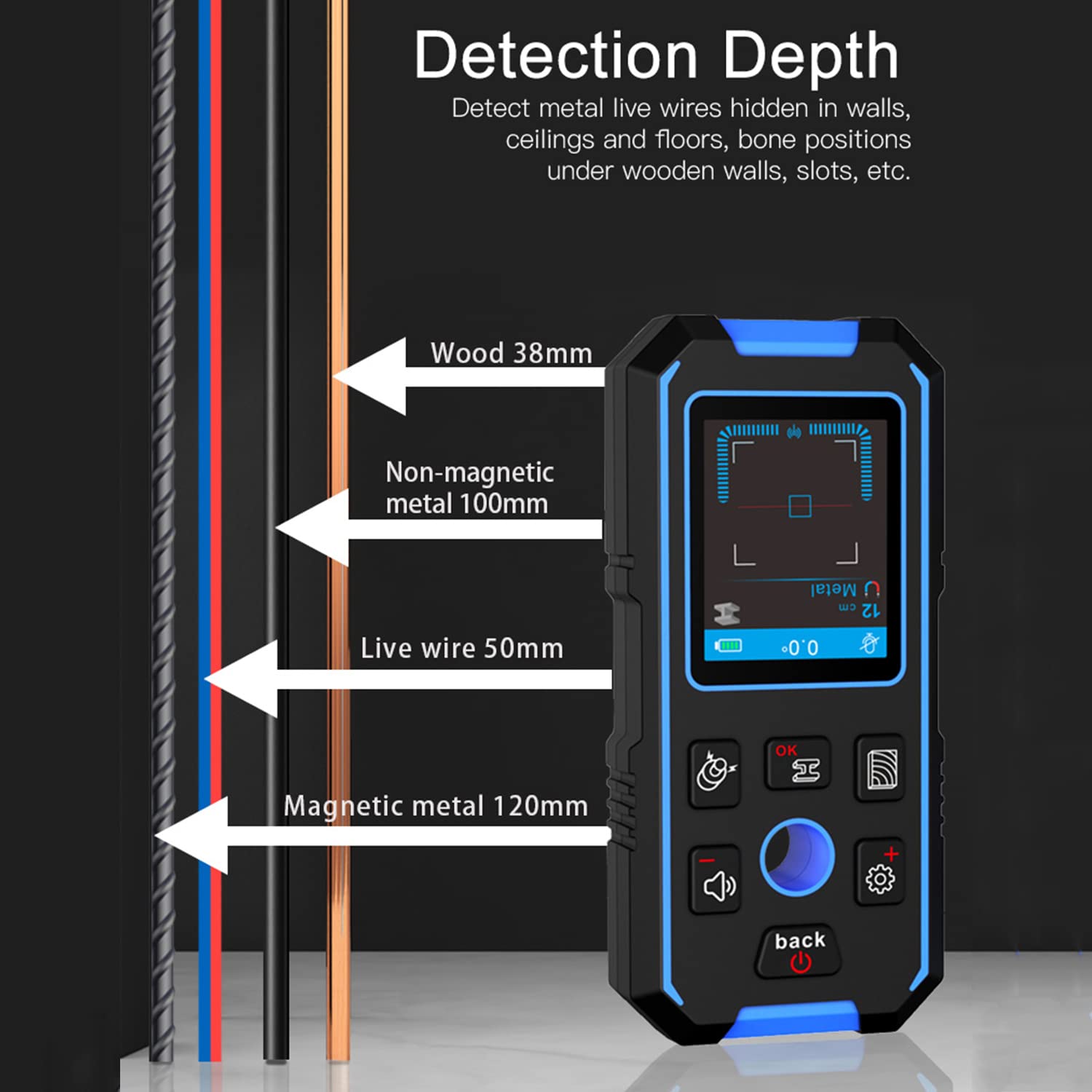 Rilevatore Truvo Bosch - Scanner Per Pareti Con Ricerca Cavi Elettrici E Metalli - Foto 8