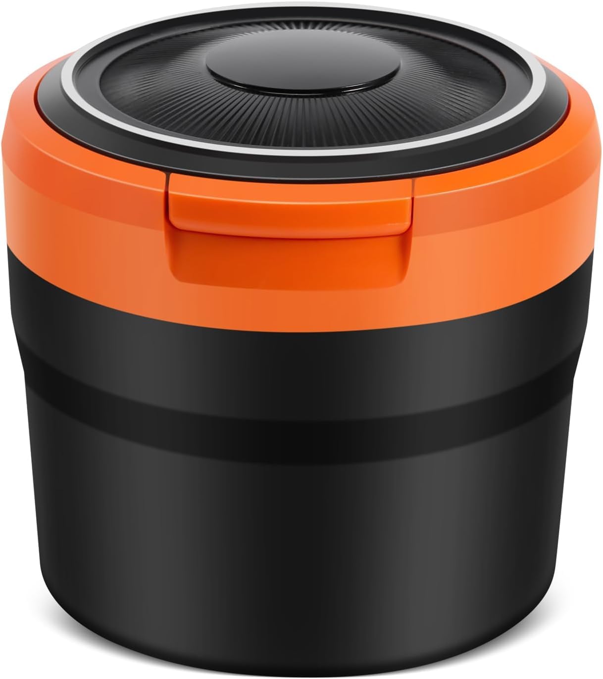 Car Ashtray for Suzuki Ignis FH FJ, Ash Tray with Lid, Detachable Car Ashtray with LED Light Smell Proof for Outdoors Camping,Orange/C