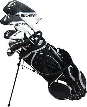 مجموعة كاملة من مضارب الجولف للرجال من Callaway، مضارب رياضية، مضارب خشبية، مضارب هجينة، مضارب حديدية، مضارب Odyssey Putter Stand Bag Stiff Flex